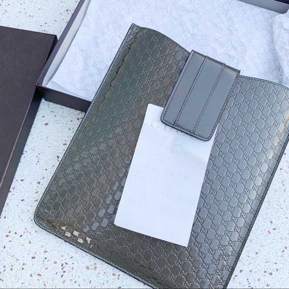 NWT Authentic Gucci Patent Leather Ipad Case - Picture 6 of 7